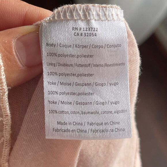 Anthropologie Lace Mini Dress Dusty pink Sequins - Picture 8 of 12